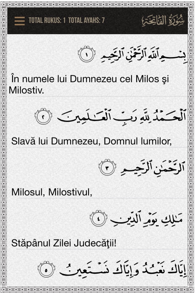 Quran Romanian screenshot 2