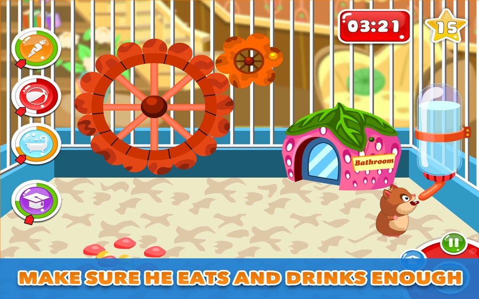 My Sweet Hamster - Your own little hamster to play with and take care of! screenshot 3