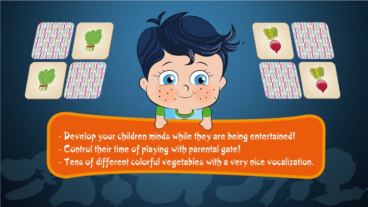 Little Genius Matching Game - Vegetables - Educational and Fun Game for Kids