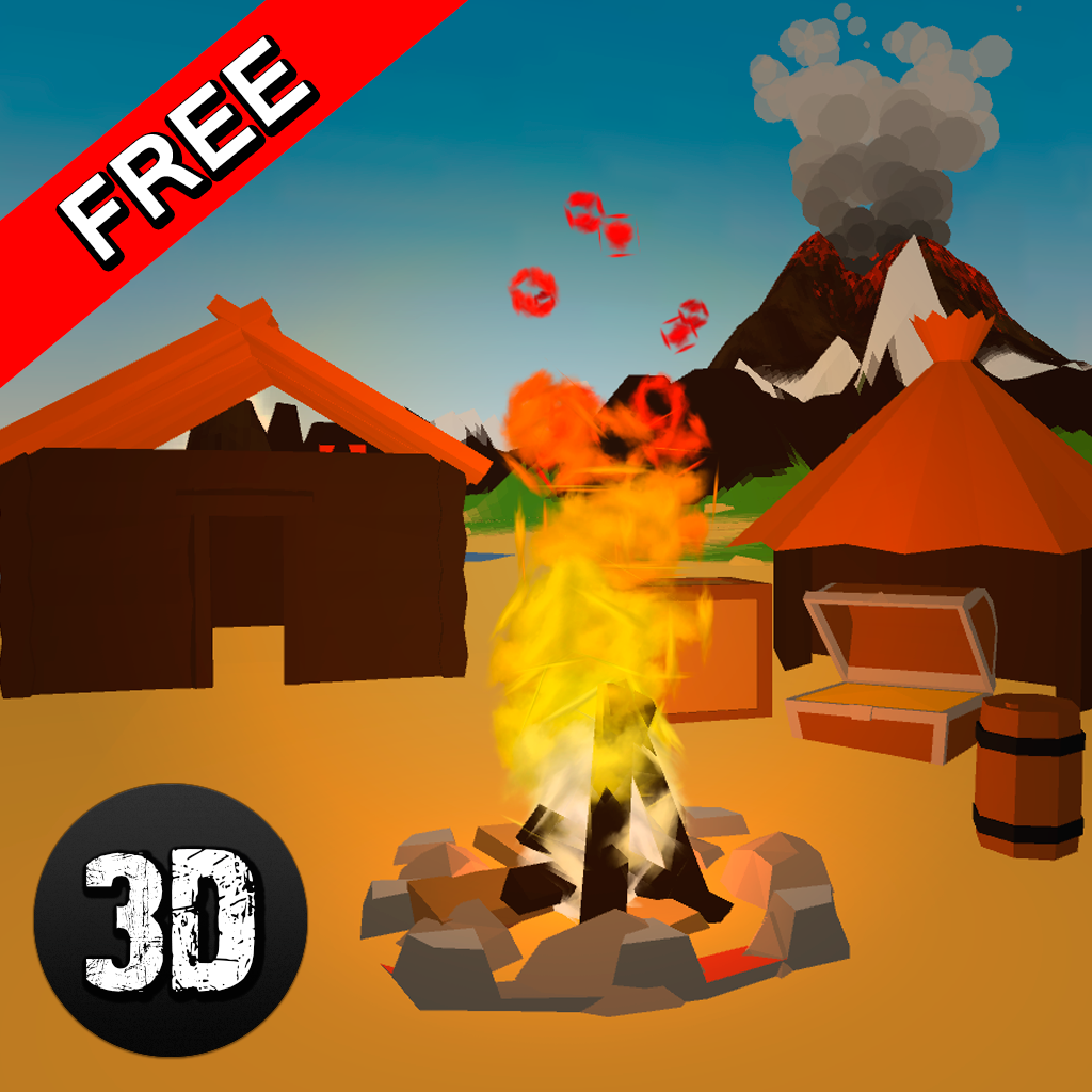 Get Pixel Volcano Island Survival Simulator 3D for iOS, iPhone, iPad Aso Report