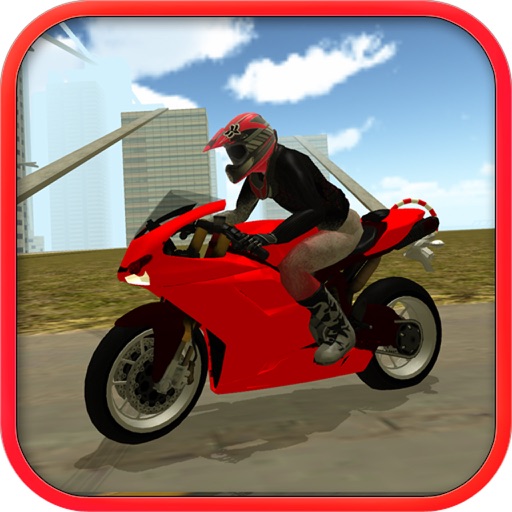 Motorcycle Trial Racer Icon