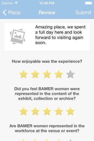 BAMER Women & Girls guide to Cultural venues screenshot 3