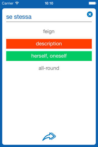 Italian <> English Dictionary + Vocabulary trainer screenshot 4