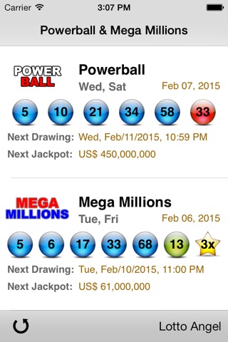 Lotto Angel - Powerball & Mega Millions screenshot 2