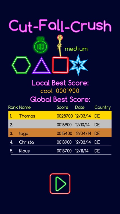 Cut-Fall-Crush: A unique and very challenging casual game