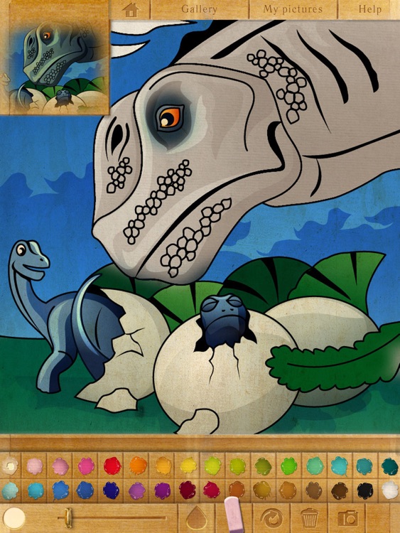 Coloring book. Dinosaurs