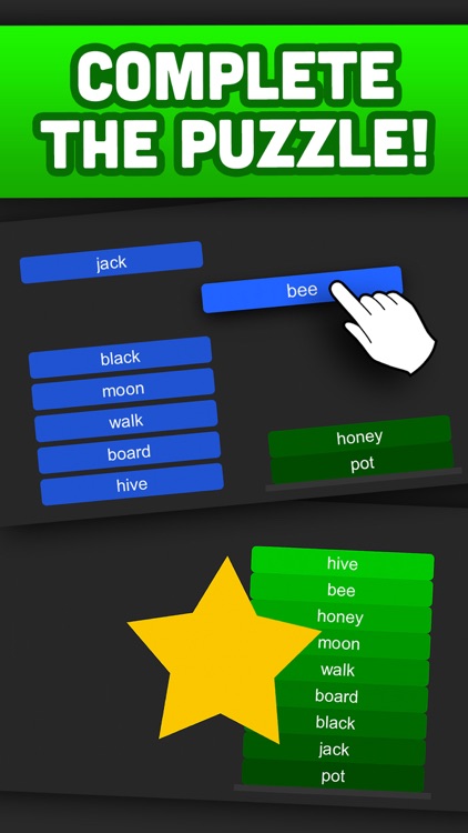 Word Stack : A word association brain game