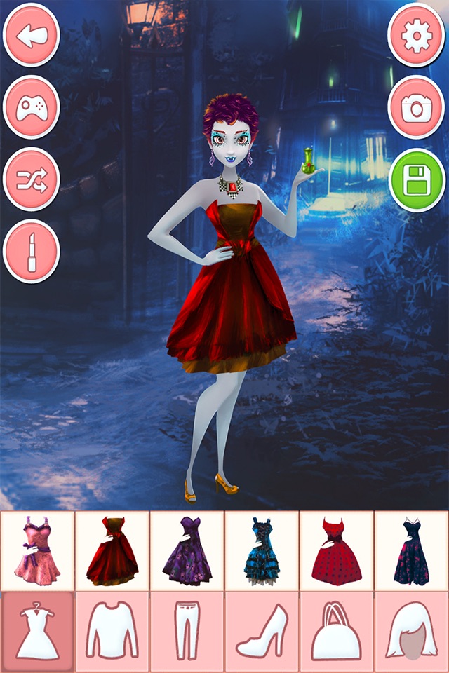 Vampire dress up games for girls and kids free screenshot 3
