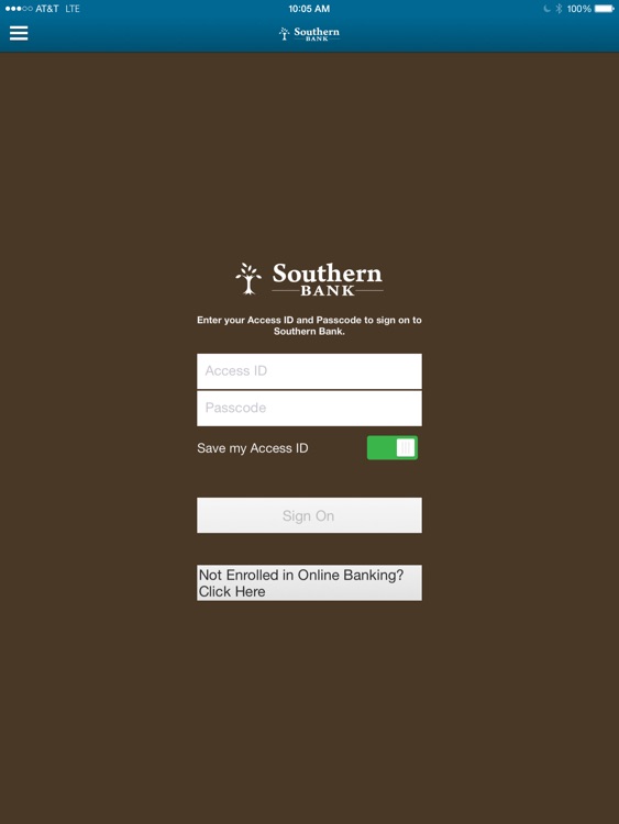 Southern Bank for iPad