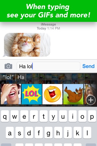 UPchat GIF Keyboard - Make, Send & Find GIFs screenshot 2