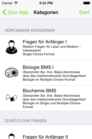 Medizin Quiz - Med Aufnahmetest screenshot 2