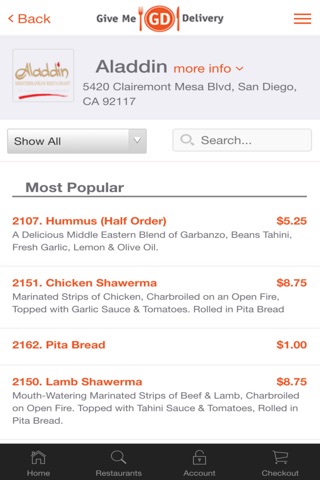 Give Me Delivery San Diego screenshot 3