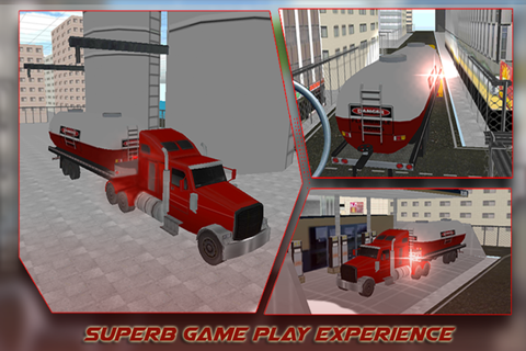Oil Transporter Truck Simulator 3D – Drive the heavy fuel tanker & transport it to the gasoline stations screenshot 2