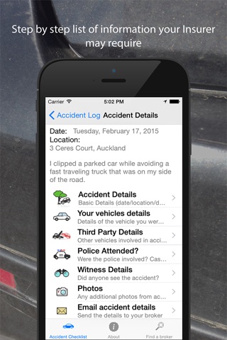 Accident Checklist screenshot 2