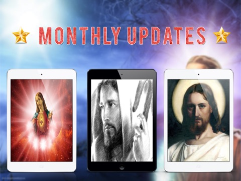 Great Wallpapers for Jesus Christ - iPad Version screenshot 3