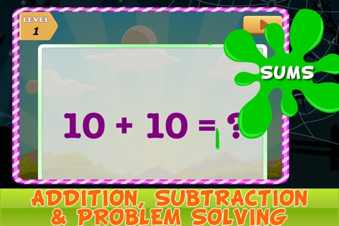 Fun Educational Maths Game for Kids - Kwazy Halloween - Count Edition screenshot 3