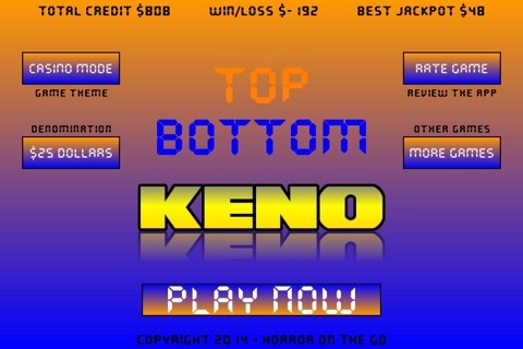 Top Bottom Keno screenshot 2