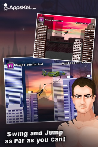 Heroine Rope Swing and Fly – The District Rebellion Runner Pro screenshot 3