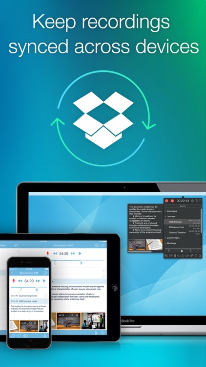 eXtra Voice Recorder: record, edit, take notes, and sync with Dropbox (Perfect for lectures or meetings) screenshot-4