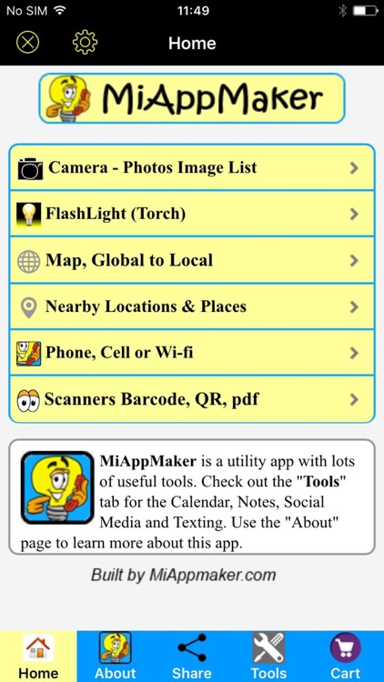 MiAppMaker11 Utility App