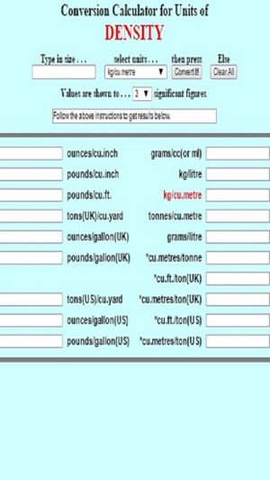 Density Converter