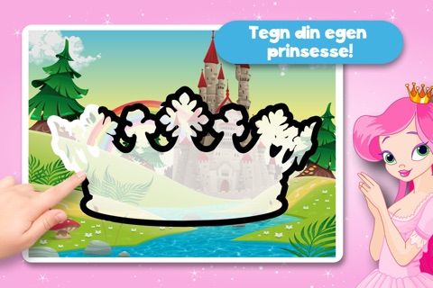 Free Kids Puzzle Teach me Tracing & Counting with Princesses: discover pink pony’s, fairy tales and the magical princess screenshot 2