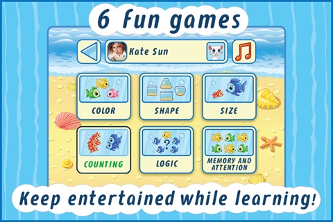Smart Kitty - an educational game for toddlers and children. screenshot 2