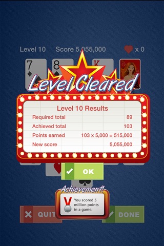 Blackjack Solitaire Supreme screenshot 4