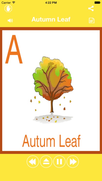 Autumn Season Learning For Kids Using Flashcards and Sounds-A toddler educational weather learning