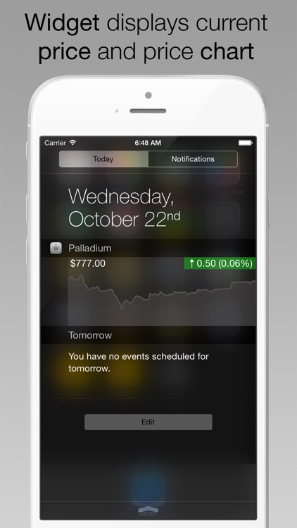 Palladium Price Watch - live spot price on a troy ounce bullion coin icon /w charts, push notifications, custom alerts and more ...