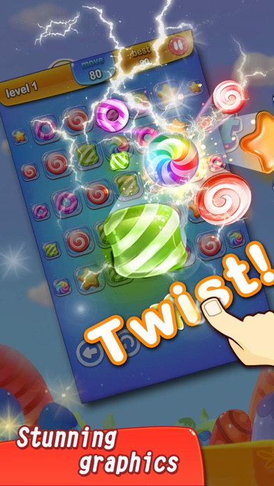 CANDY TWIST PUZZLE 1.1 IOS GAME GIẢI TRÍ CANDY TWIST PUZZLE 1.1 IOS