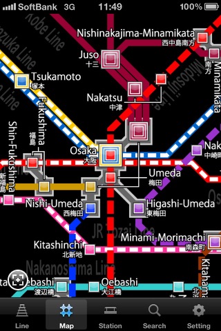 KANSAI Route Map screenshot 4