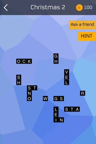 Holiday ZigZag - Drag broken words to solve Hanukkah, Kwanzaa and New Year Puzzles screenshot 3