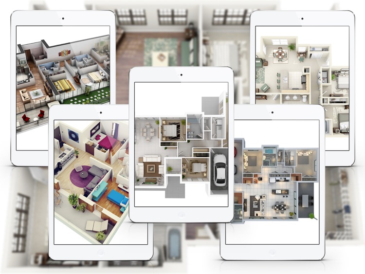 Apartment Design Ideas for iPad - Includes Floor Plans