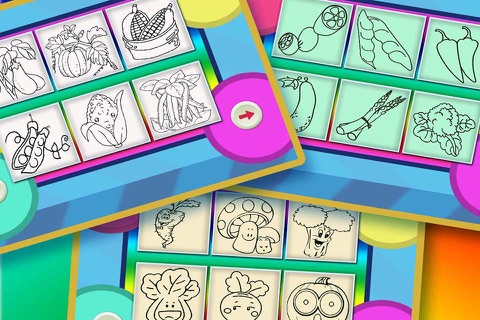 Colouring Book 11 - Painting the Vegetables screenshot 3