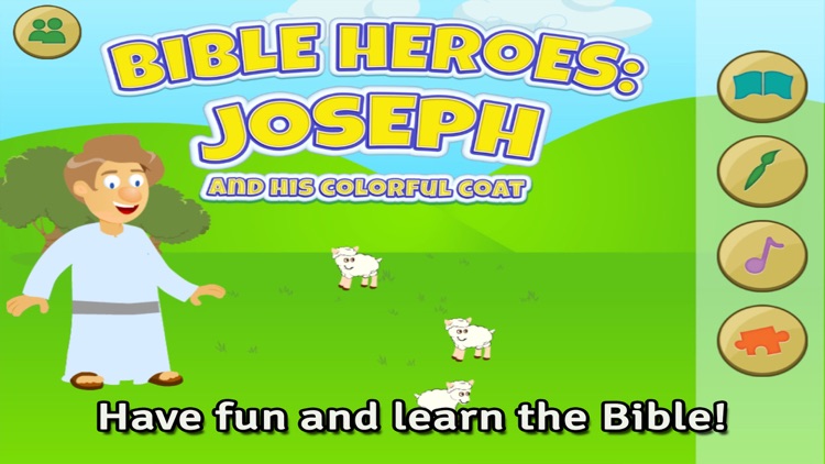 Bible Heroes: Joseph and his Multicolor Coat - Bible Story, Coloring, Singing, and Puzzles for Children screenshot-0