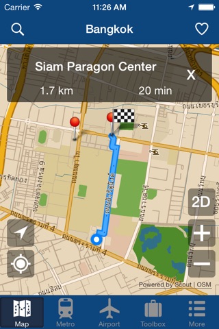 Bangkok Offline Map, Metro screenshot 2