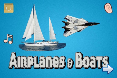 Airplanes and Boats - Learning Baby Free screenshot 2
