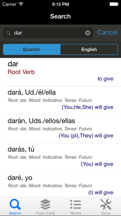 ConjuVerb - Spanish Verb Conjugation Helper