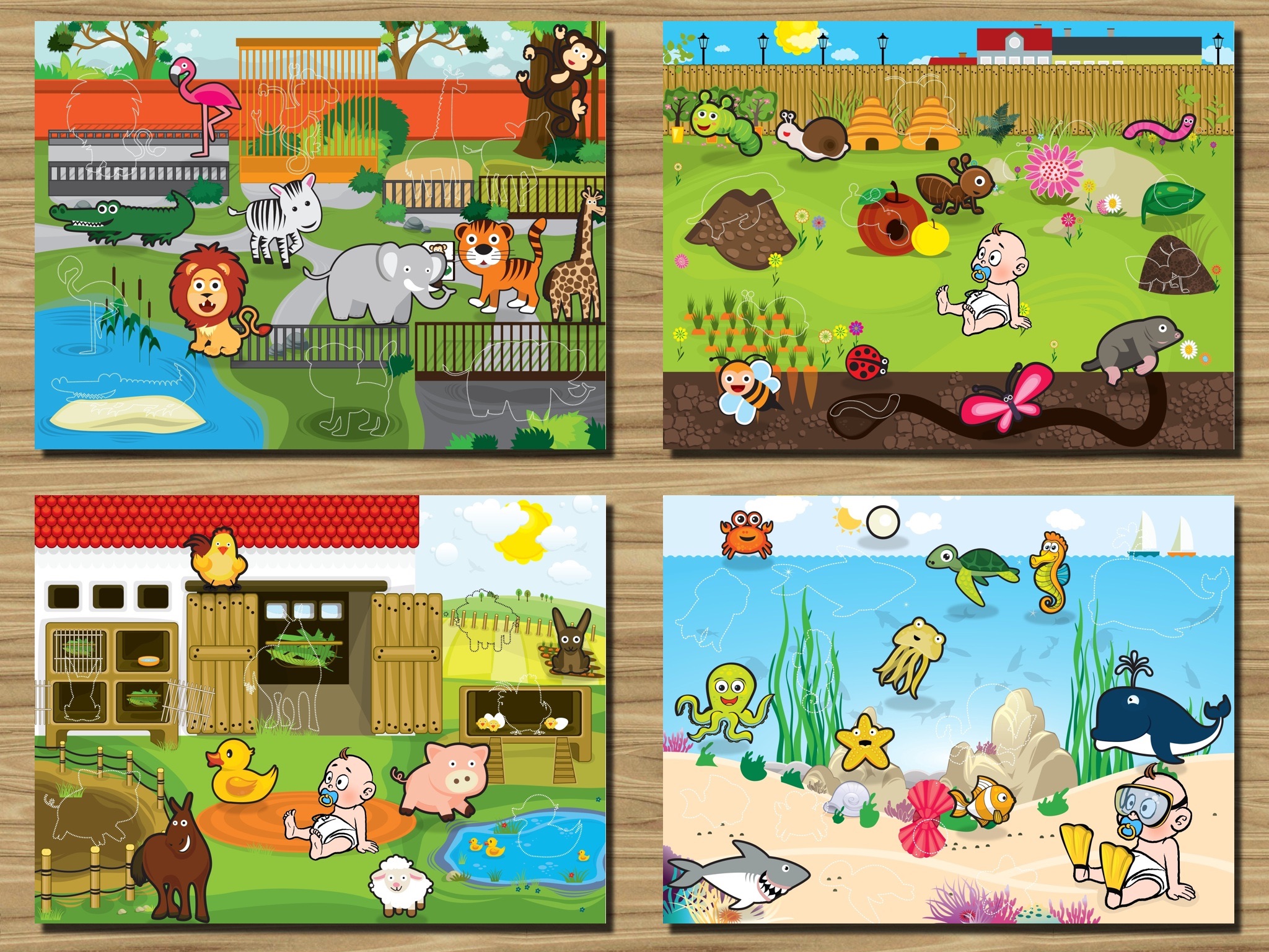 Animals - educational puzzle games for kids and toddlers screenshot 3