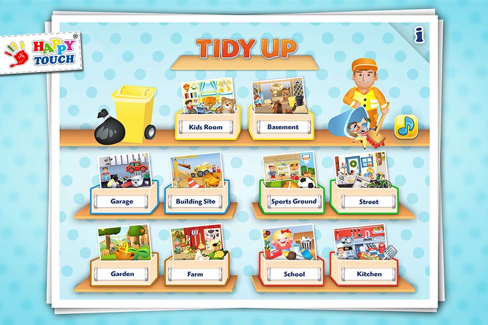 A Funny Clean Up Game - All Kids Can Clean Up! By Happy-Touch® Pocket screenshot 3