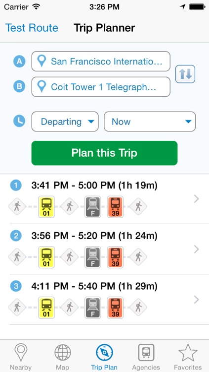 Smart Ride: Transit Directions, Real Time Predictions and Transportation Routes screenshot-3