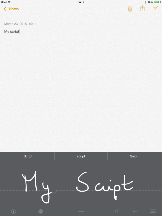 MyScript Stylus - Handwriting Keyboard Screenshot