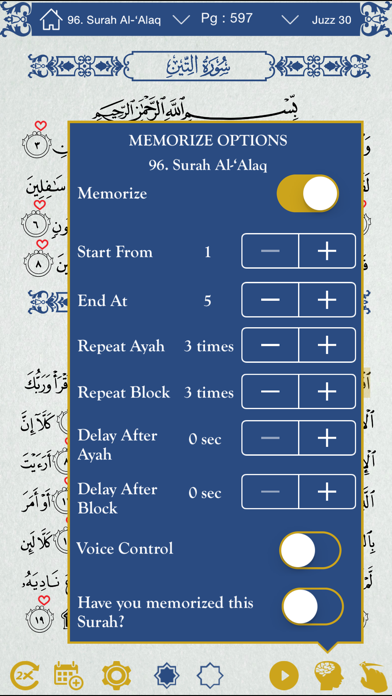 How to cancel & delete Quran by Heart Lite: Voice activated Quran Memorization from iphone & ipad 2