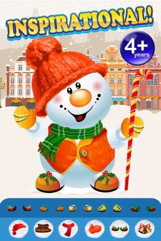 Design and Build My Frozen Snowman Christmas Creation Game - Free App screenshot 3