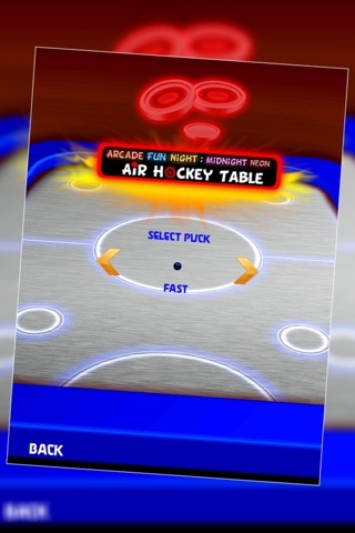 Arcade Fun Night : Midnight Neon Air Hockey Table - Gold screenshot 2