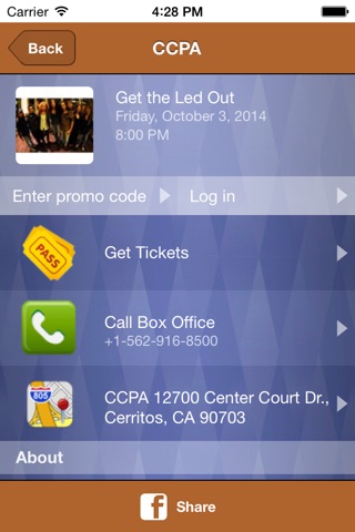 Cerritos Ctr Performing Arts screenshot 3