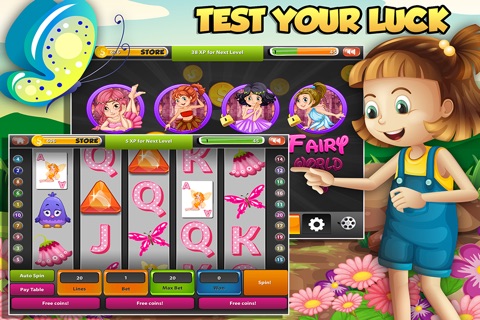A Fairy Girls Slots Themed 5-Reels Video Slots - Vegas Strip VIP Casino Wins with Cash Coaster Jackpot screenshot 3