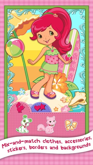 SStrawberry Shortcake 草莓甜心 Card Maker(卡片製作人物）裝扮 - 兒童時裝趣味遊戲(圖2)-速報App