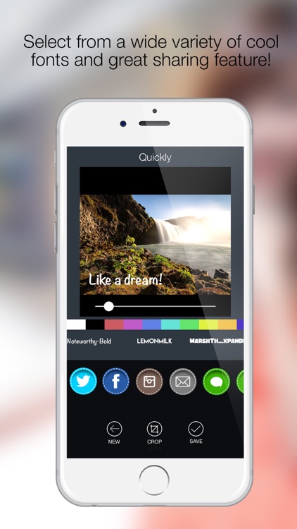 Quickly - Add styled text to your photos in simple way